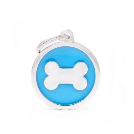 MY FAMILY LIGHT BLUE BIG CIRCLE BONE