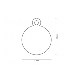 MY FAMILY GOLD BIG GLITTER CIRCLE BLACK HEART - Imagen 2