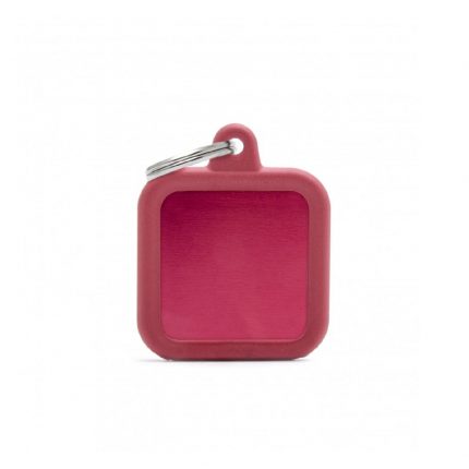 MY FAMILY ALUMINIUM RED SQUARE WITH RED RUBBER