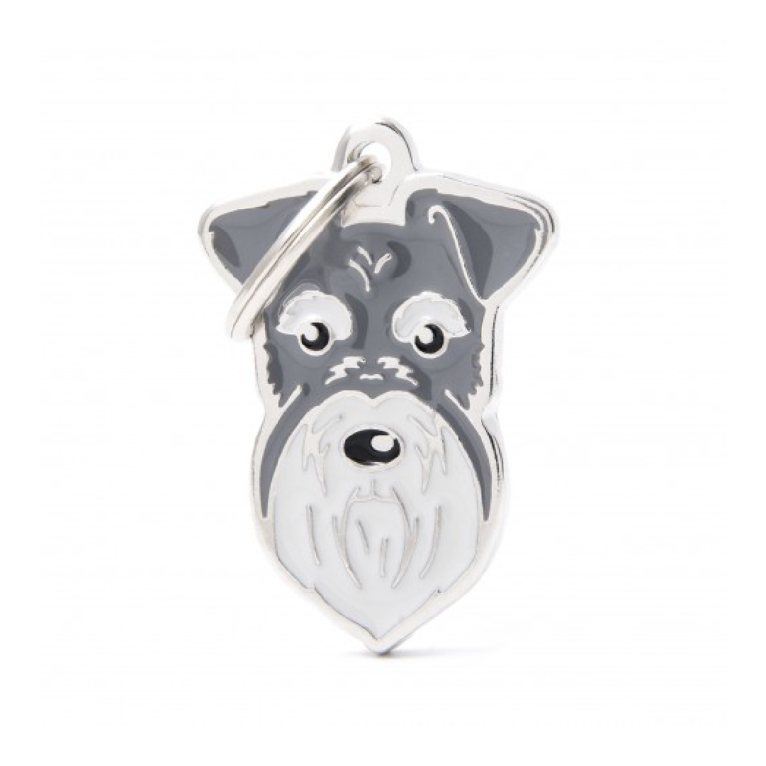 MF27NGREY (1) MY FAMILY PEPPER-AND-SALT SCHNAUZER - Imagen 1