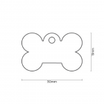 MY FAMILY SMALL BONE CHROMED BRASS - Imagen 2