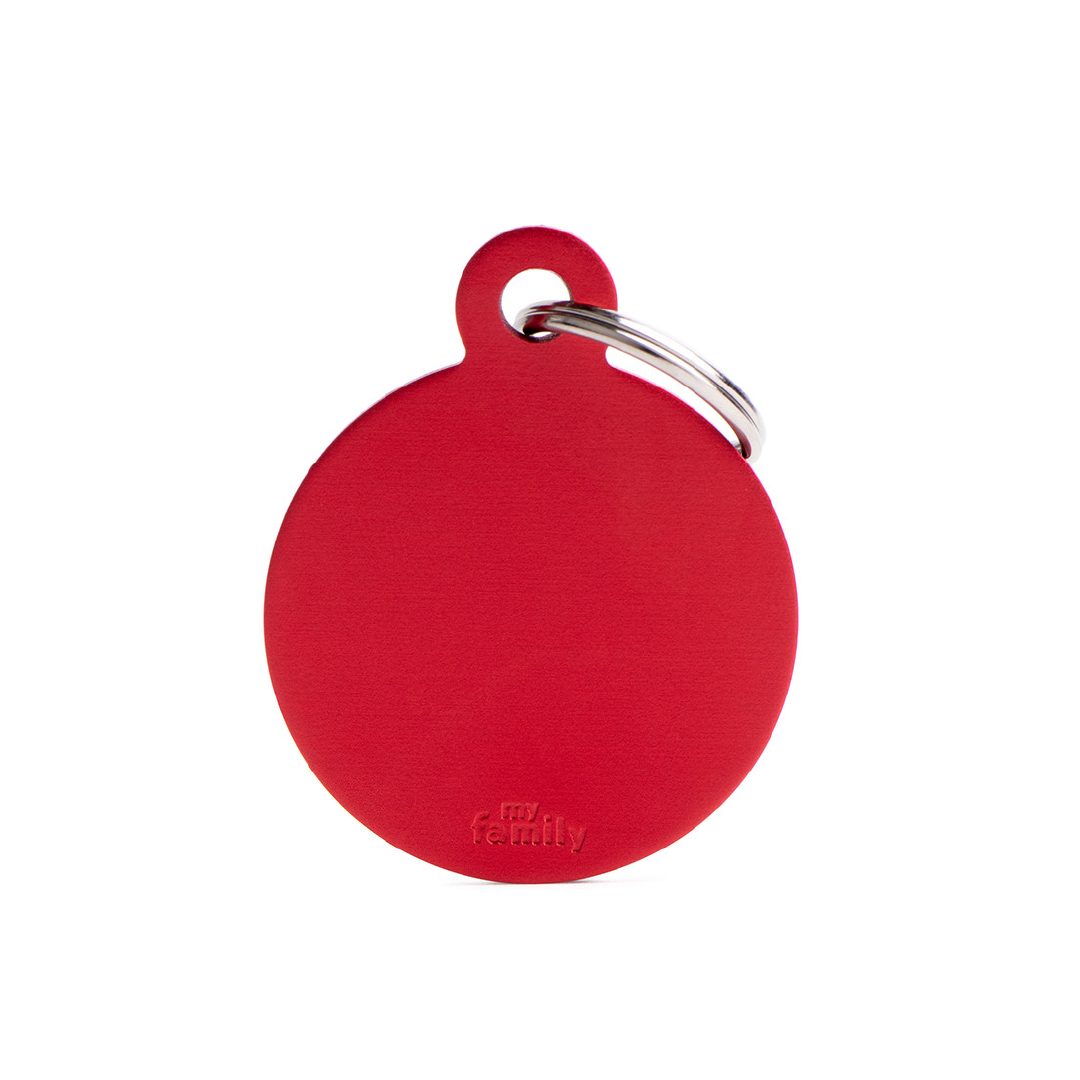 MFB20 (1) MY FAMILY BIG ROUND ALUMINUM RED - Imagen 1