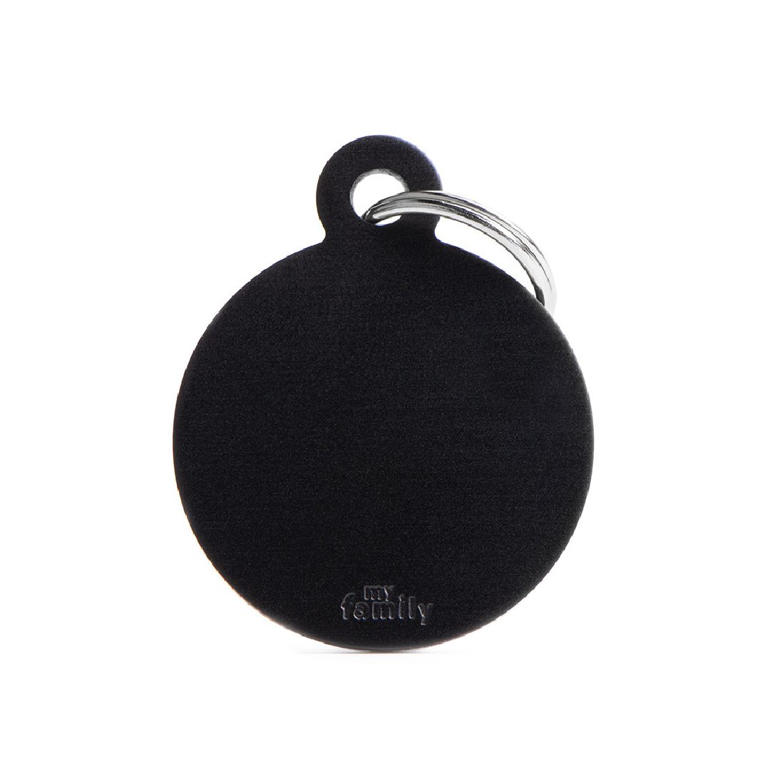 MFB34 (1) MY FAMILY BIG ROUND ALUMINUM BLACK - Imagen 1