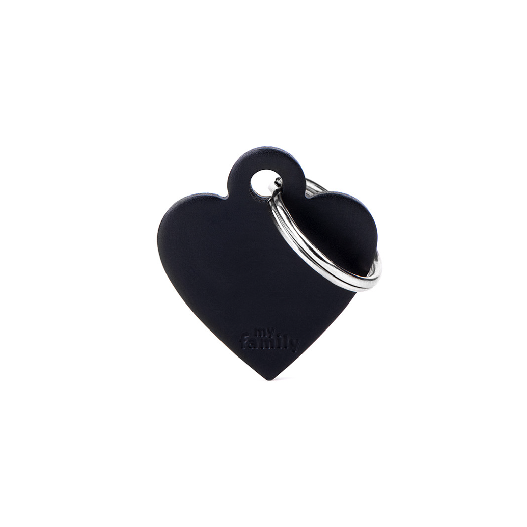 MFB35 (1) MY FAMILY SMALL HEART ALUMINUM BLACK - Imagen 1