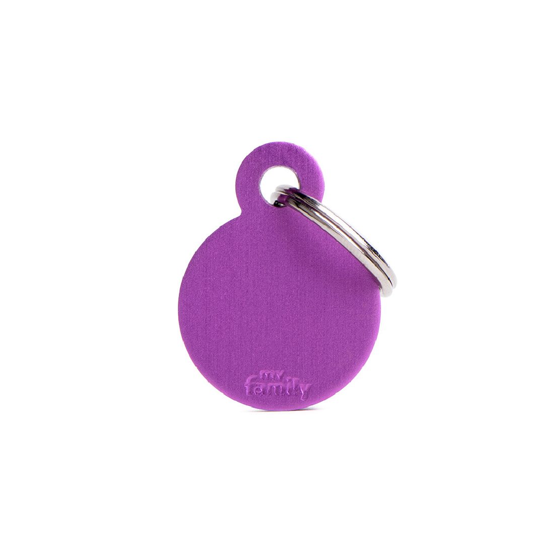MFB56 (1) MY FAMILY SMALL ROUND ALUMINUM PURPLE - Imagen 1