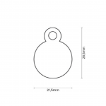 MY FAMILY SMALL ROUND GOLDEN BRASS - Imagen 2