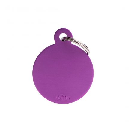 MY FAMILY BIG ROUND ALUMINUM PURPLE
