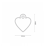 MY FAMILY SMALL HEART ALUMINUM LIGHT BLUE - Imagen 2