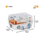 FP JAULA PARA HAMSTER, COMBI 1, 40.5x29.5x22.5h cm - Imagen 2