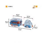 FP JAULA PARA HAMSTER, COMBI 2, 79.5x29.5x26.3 cm - Imagen 2