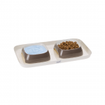 FP BANDEJA GLAM SMALL C/PLATOS, 40x23 cm/800 ml x2, GRIS - Imagen 2