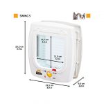 FP PUERTA P/MASCOTAS, SWING 5 TUNNEL, 22.5x9.6x25.2h, BLANCO - Imagen 2