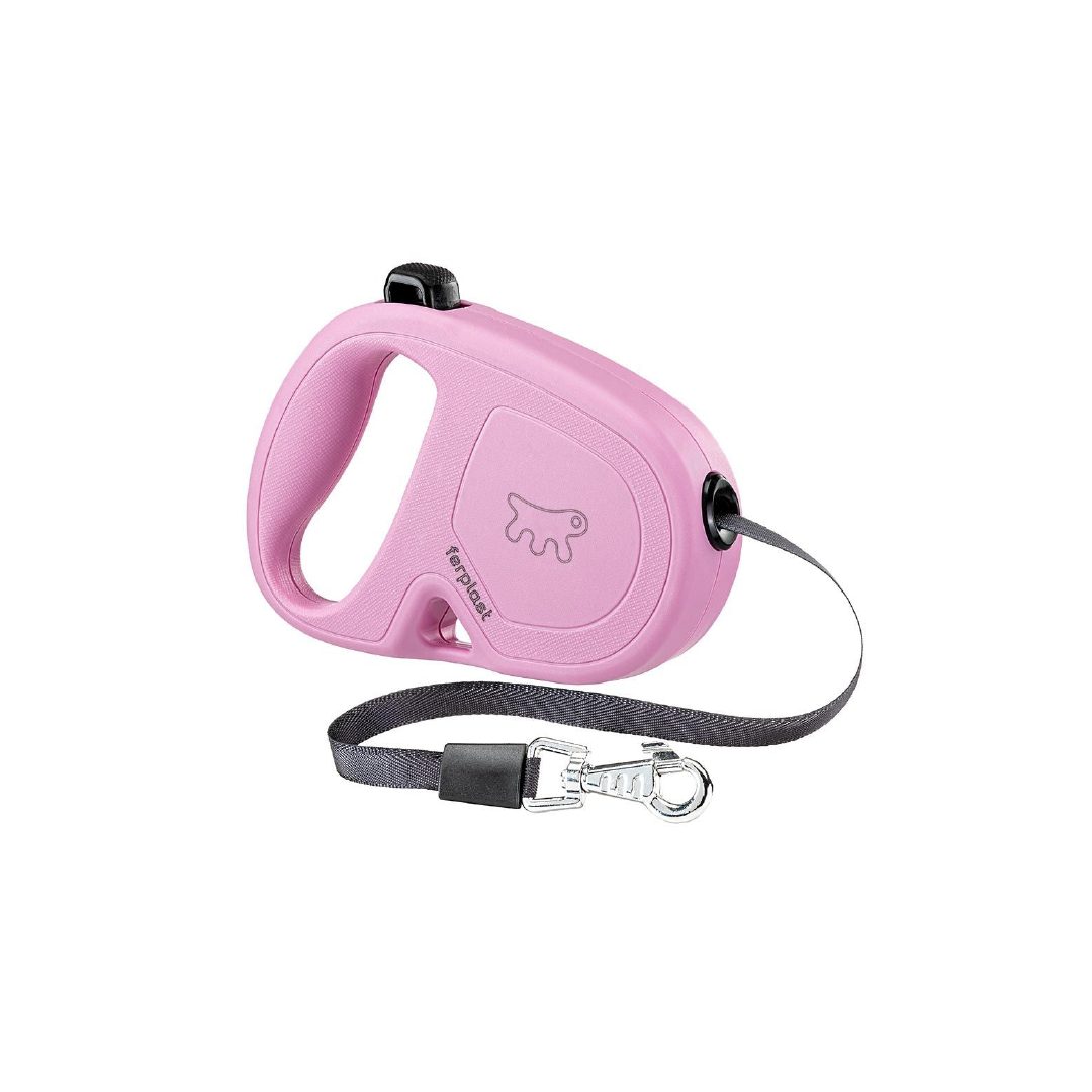 75092216 (1) FP FLIPPY ONE, CORREA RETRACTIL EN CINTA, 4 mt, S, ROSADO - Imagen 1