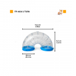 FP TUBO PARA HAMSTER VUELTA EN U, 6 cm diam - Imagen 2