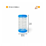 FP TUBO PARA HAMSTER RECTO, 11 cm/6 cm diam - Imagen 2