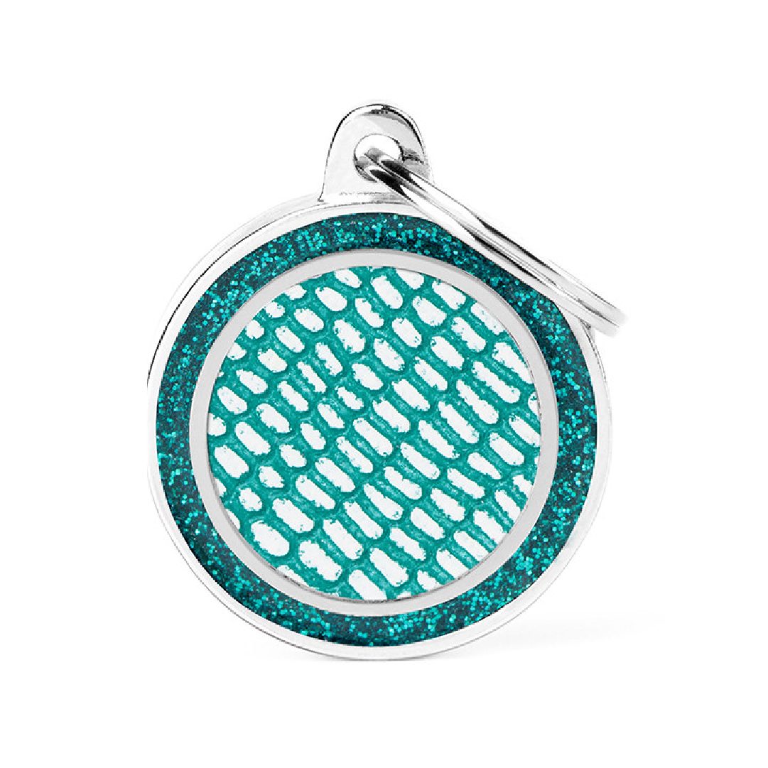 GL1096M (1) MY FAMILY MEDIUM CIRCLE SAINT TROPEZ TURQUOISE - Imagen 1