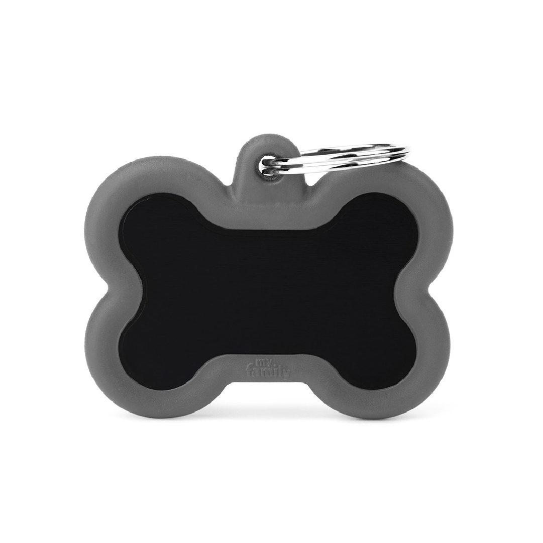 HTA01GREYMP (1) MY FAMILY BLACK BONE ALU GREY RUBBER - Imagen 1
