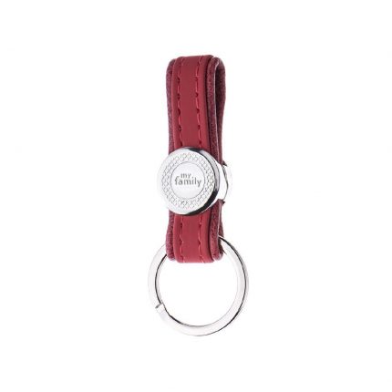 MY FAMILY RED BILBAO KEYRING WHITE BRONZE