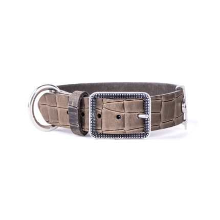 MF COLLAR TUCSON, CUERO GRIS, 44/60-3,4 cm / XL