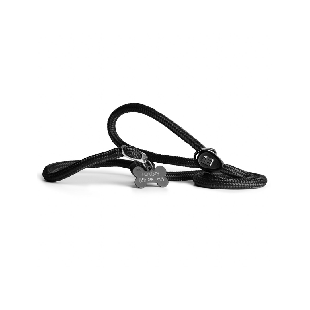 MF7201 (1) MF MEMOPET CORREA ANTI-TIRONES NEGRO, MD - Imagen 1