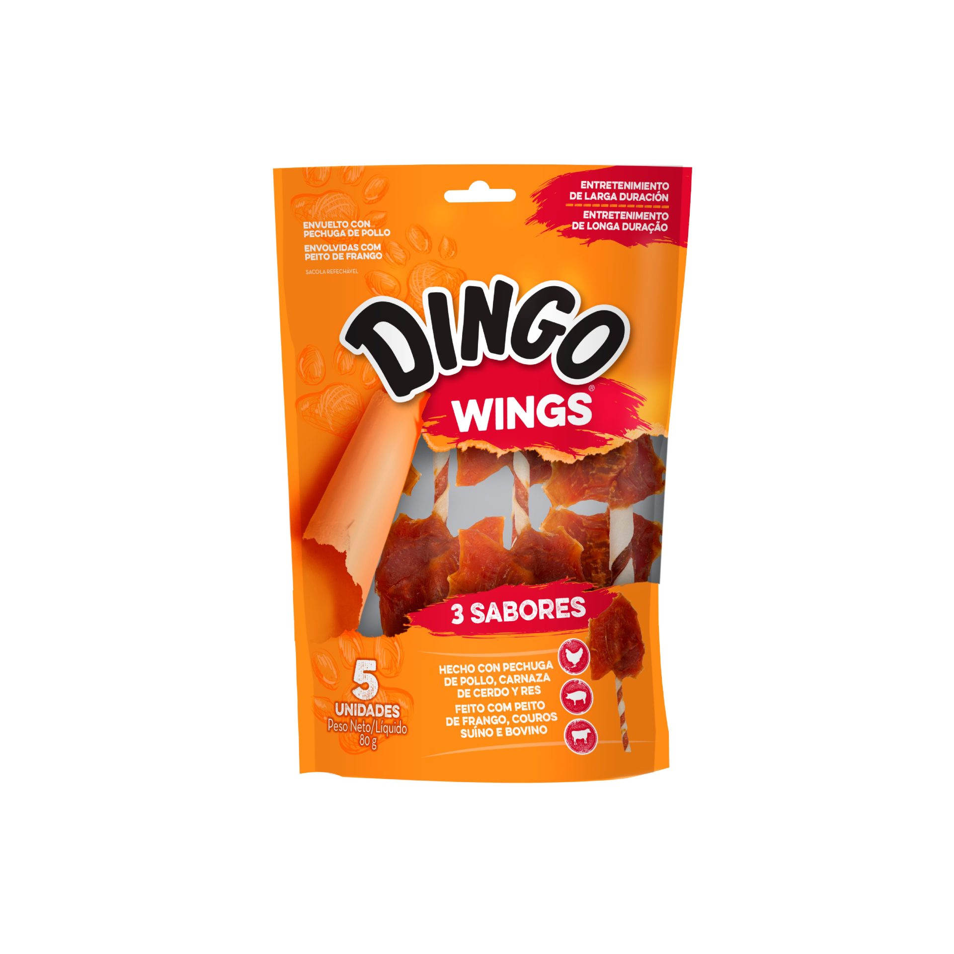 P-94565LA (1) DINGO TRIPLE FLAVOR WINGS 5 PK - Imagen 1