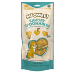 MEOWEE! - SNACK LÍQUIDO CUCHAREABLE - TRIPLE PROTEÍNA DE POLLO, SALMÓN Y PATO